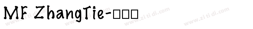 MF ZhangTie字体转换